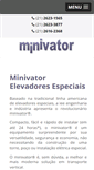 Mobile Screenshot of minivator.com.br
